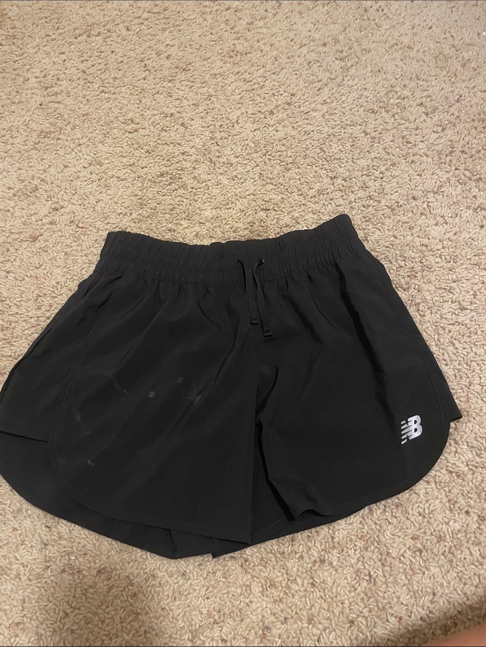 New Balance Black Women's Athletic Running Shorts with Logo